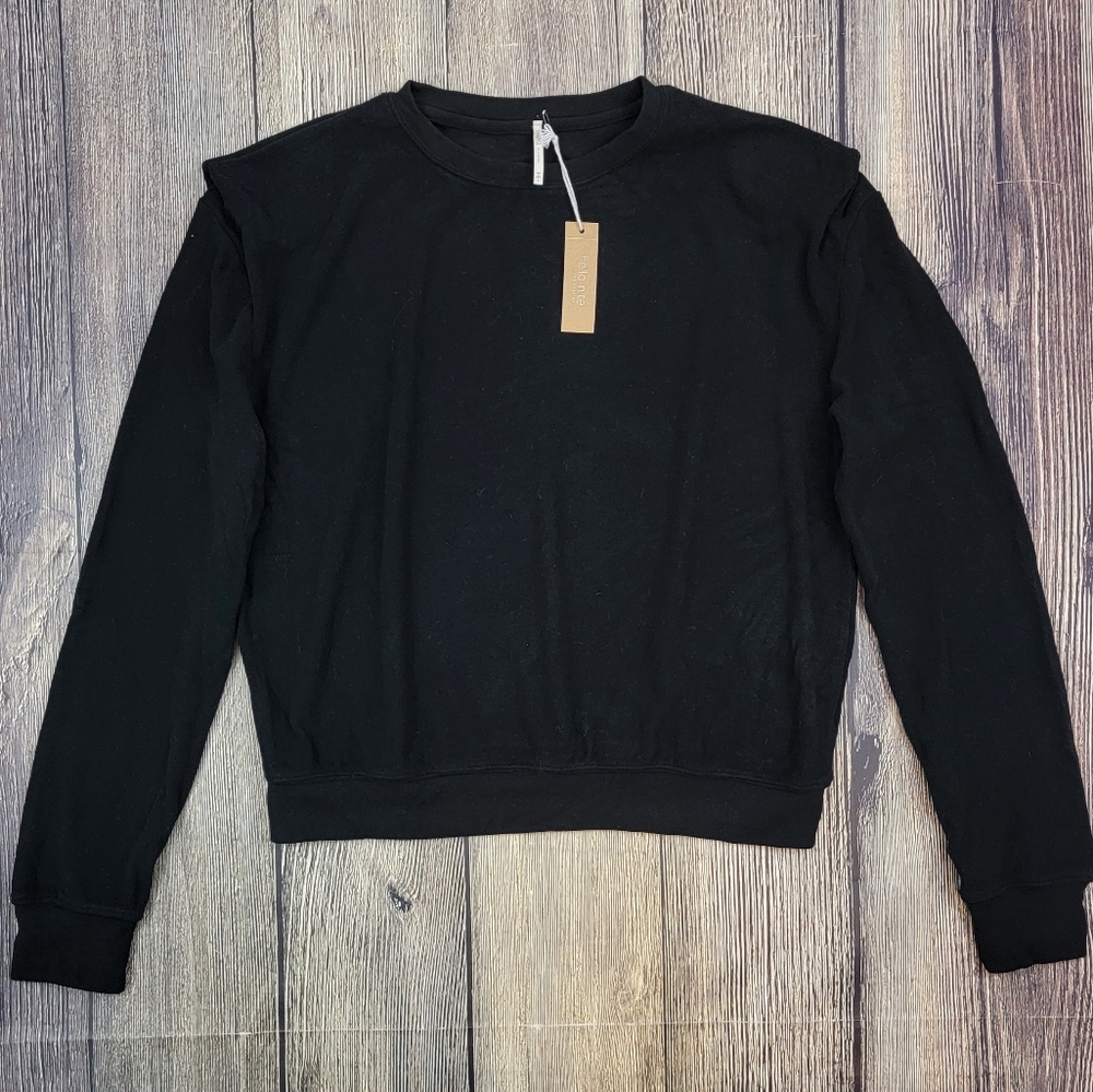 Hello Nite NWT Padded Shoulder Pullover Sweatshirt